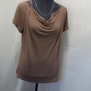 French Laundry Petite Lace Back Top